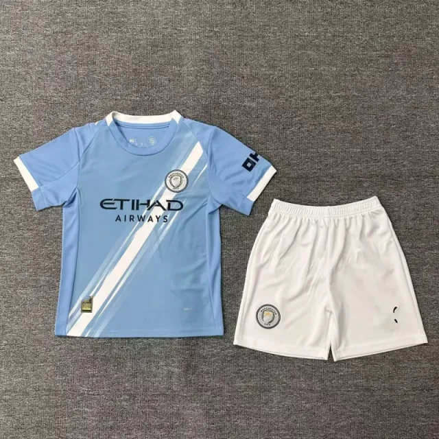 Manchester City Home Kit 2023-24 Youth