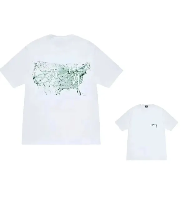 Stüssy Graphic T-Shirt USA Map Print