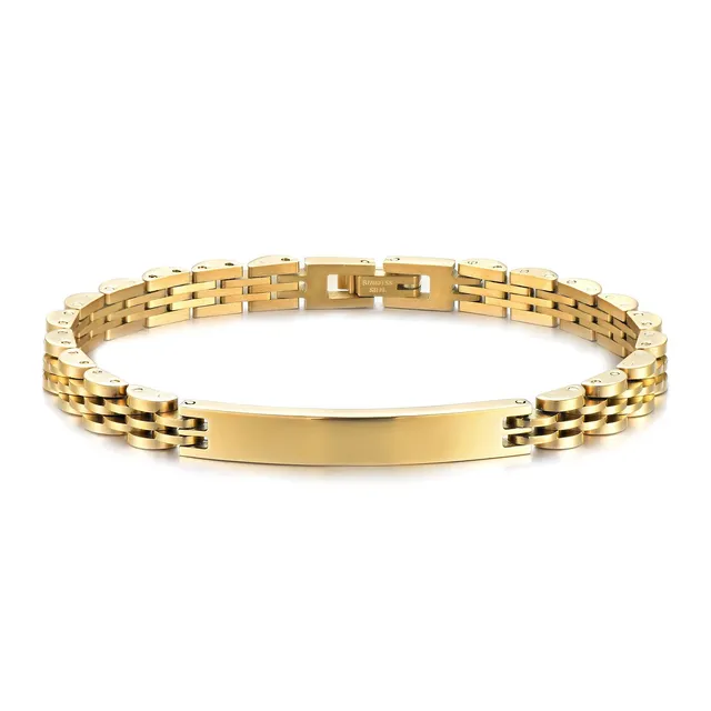Five beads gold-width 6mm [21CM]]