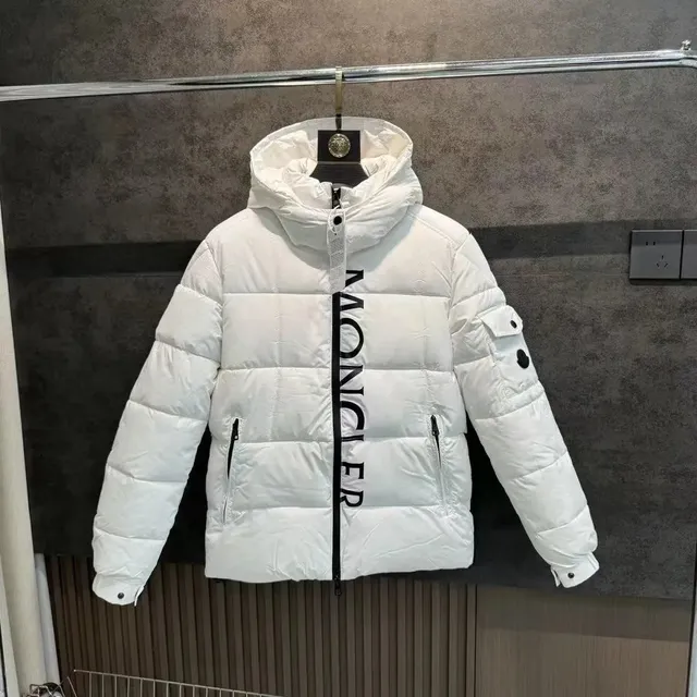 Moncler Logo Puffer Jacket Vertical Logo