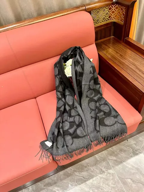 Coach Logo Scarf Signature C Print