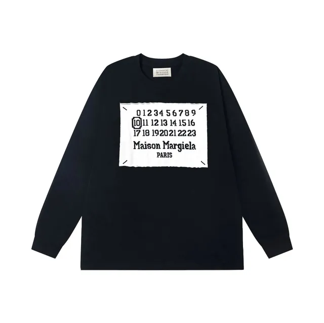Maison Margiela Long-Sleeve Tee Numbers Patch
