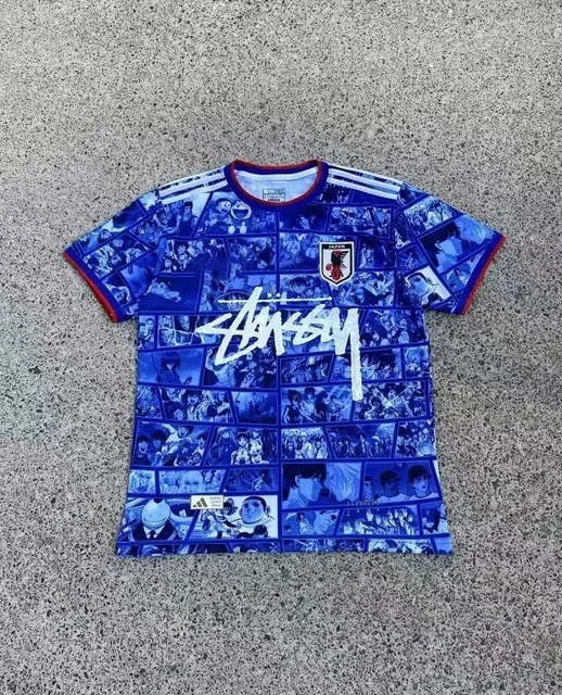 Adidas × Stüssy Japan National Team Jersey Stussy Manga Print