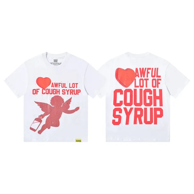 An Awful Lot of Cough Syrup Cough Syrup Tee Cupid Graphic