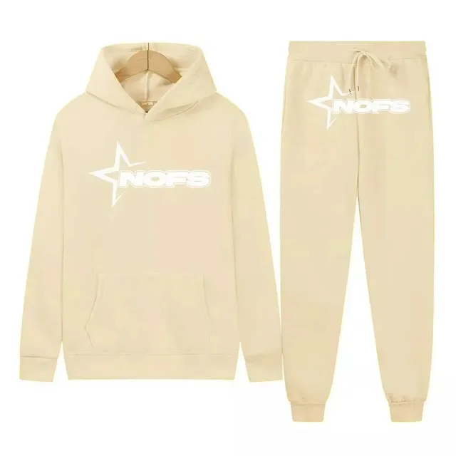 Corteiz Hoodie and Joggers Set Star Logo