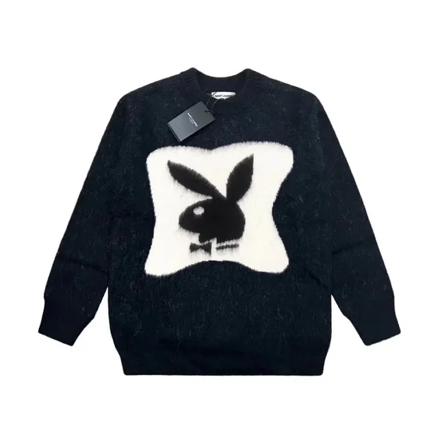 Saint Laurent Knit Sweater Playboy Logo