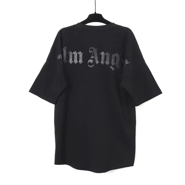 Palm Angels Oversized T-Shirt Gothic Logo