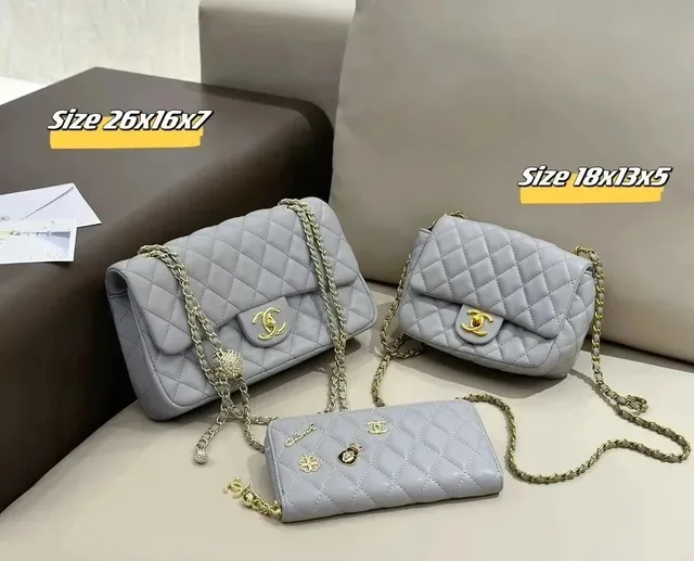 Chanel Classic Flap Bag Quilted Lambskin with Gold Hardware