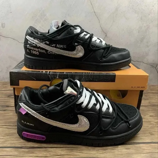 SB Dunk Low Off-White x Nike Black