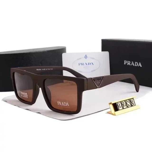 Prada Sunglasses Matte Brown Frame with Brown Lenses