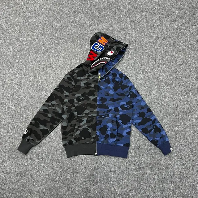 BAPE Shark Hoodie Split Camo