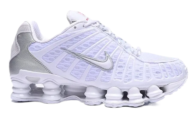 Nike Shox R4 White Silver