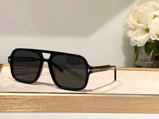 Tom Ford Aviator Sunglasses Black Acetate