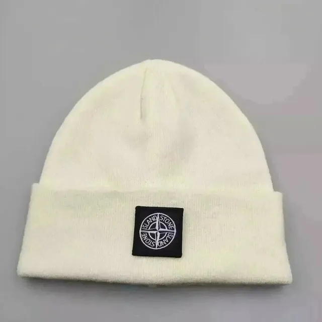 Stone Island Beanie Compass Logo Patch