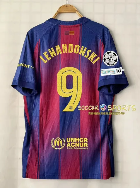 FC Barcelona × Adidas Home Jersey Lewandowski #9