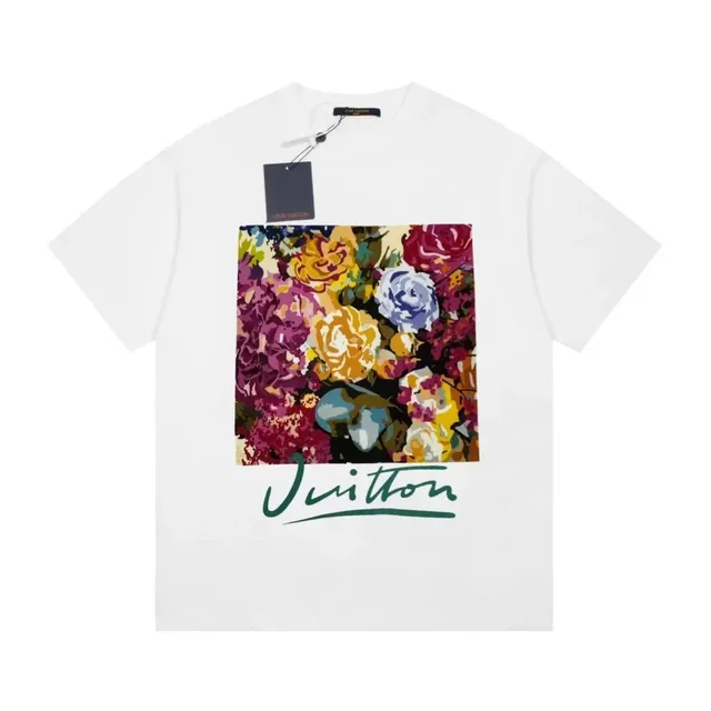 Louis Vuitton Floral Print T-Shirt Multicolor Floral