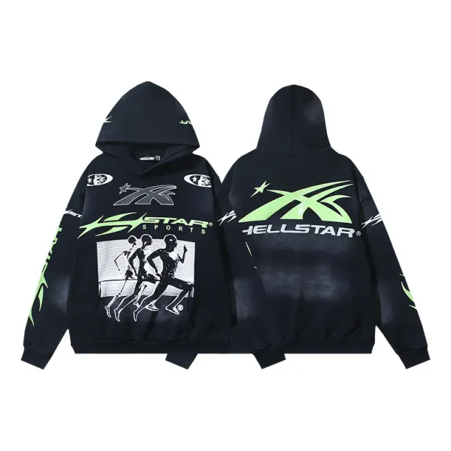 Hellstar Hooded Sweatshirt Sports Graphic Print