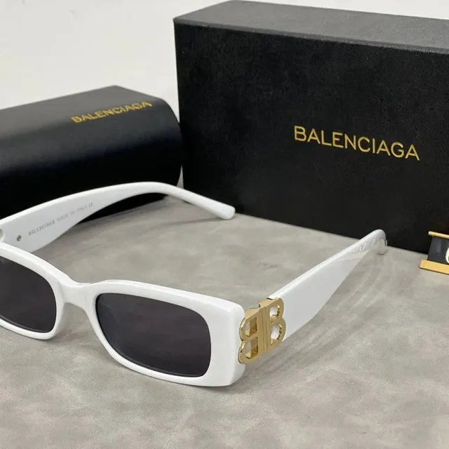 Balenciaga Square Sunglasses BB Logo Temple