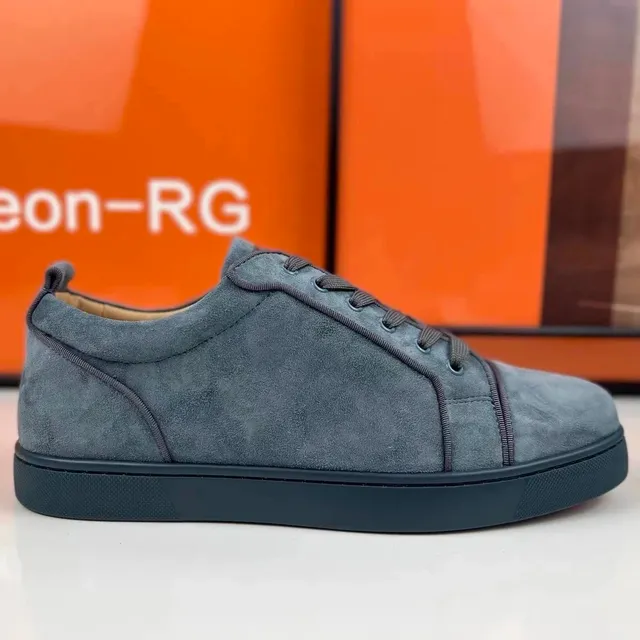 Christian Louboutin Louis Junior Suede Low Top