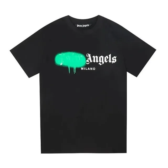 Palm Angels Graphic Tee Spray Paint Angels