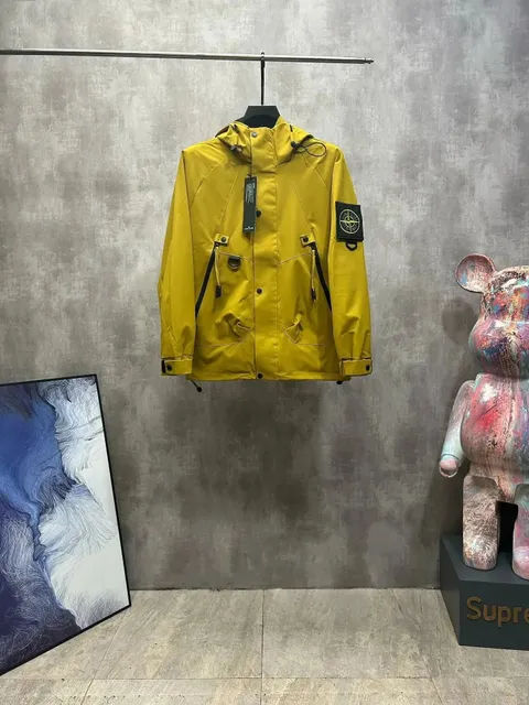 Stone Island Goggle Jacket Yellow