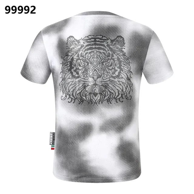 Philipp Plein Tiger Graphic Tee Spray-Dye Print