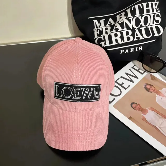Loewe Baseball Cap Corduroy Logo Patch