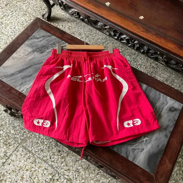 Hellstar Track Shorts Star Flame Logo
