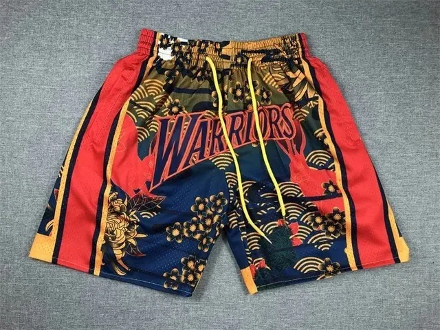 NBA Warriors Basketball Shorts Asian Print