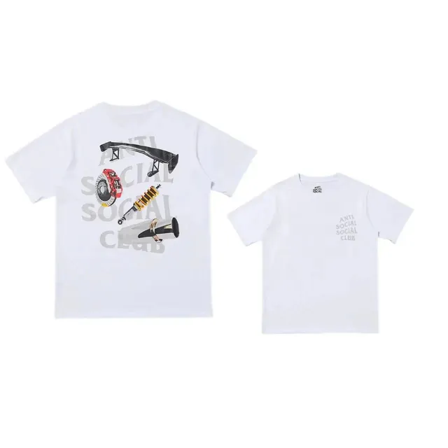 Anti Social Social Club Graphic T-Shirt Car Parts Print