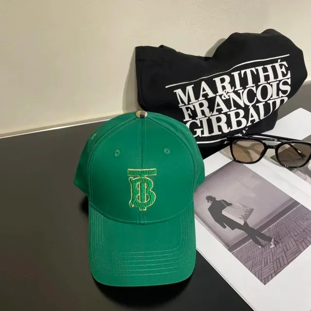 Burberry Baseball Cap Monogram Embroidery
