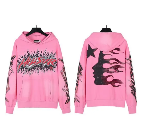 Hellstar Hoodie Flame Graphic