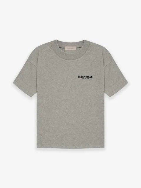 Fear of God Essentials Logo Tee Heather Grey