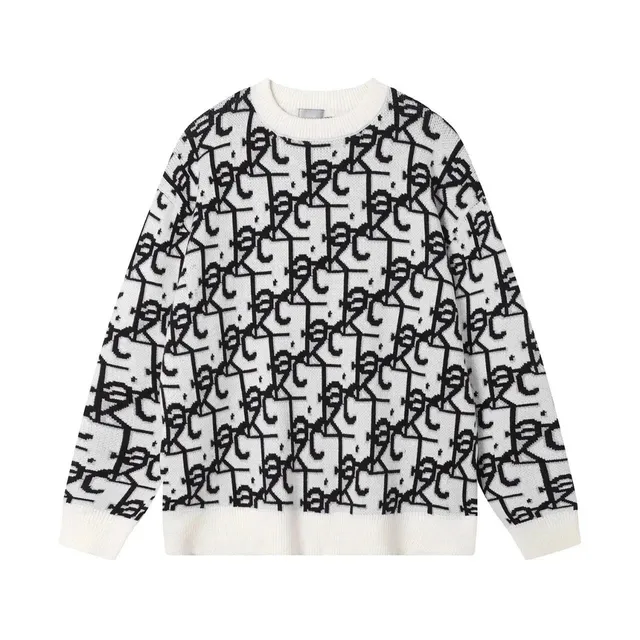 Rick Owens Knit Sweater Monogram Print