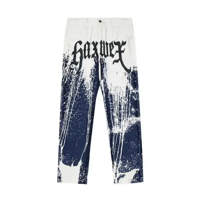 Printed Trousers Gothic Logo Splatter