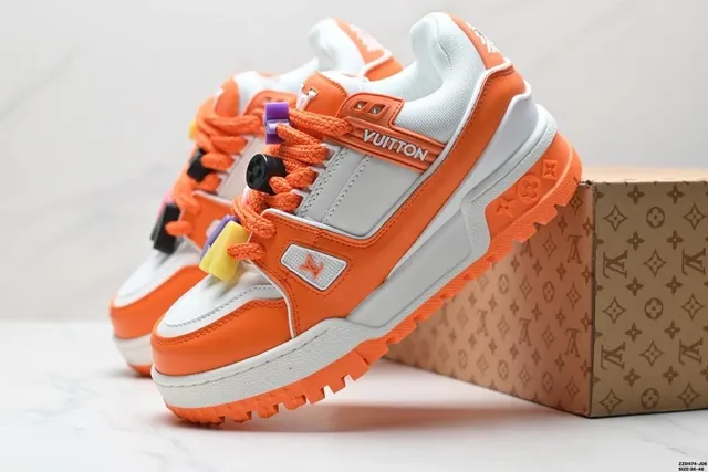 Louis Vuitton LV Trainer Orange White