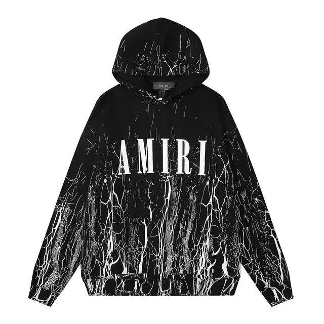 Amiri Hoodie Crack Print