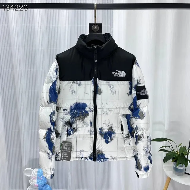 The North Face Nuptse Jacket Grid Print
