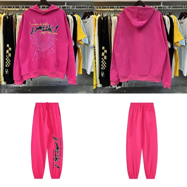 Broken Planet Hoodie and Joggers Set Spider Web Graphic