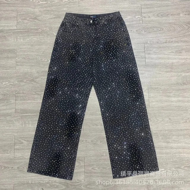 Broken Planet Studded Jeans Crystal-Embellished