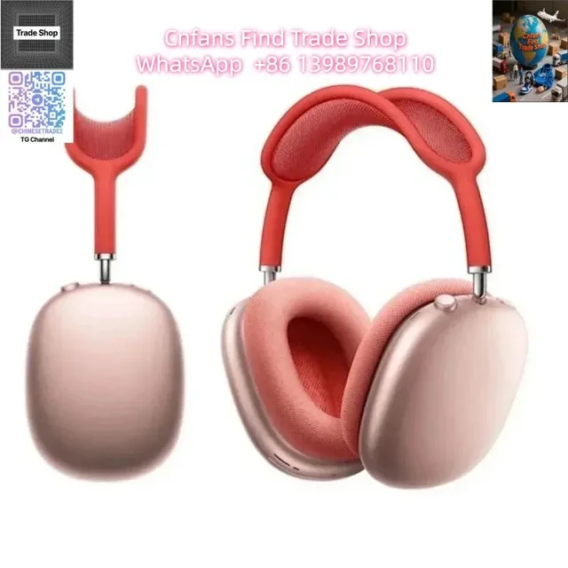Apple AirPods Max Pink with Red Headband
