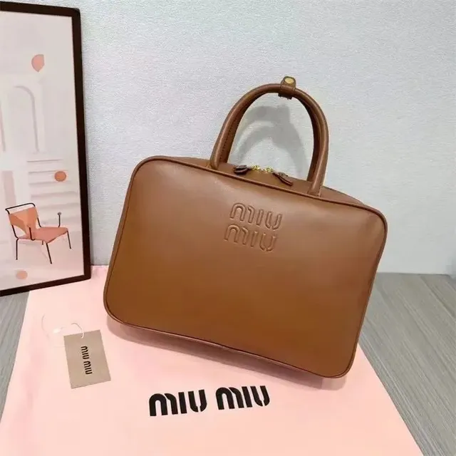Miu Miu Top-Handle Bag Embossed Logo