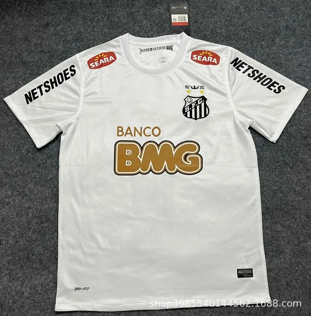 Nike Santos FC Home Jersey Banco BMG Sponsor