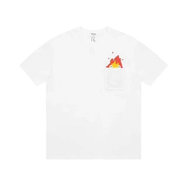 Loewe × Studio Ghibli Pocket T-Shirt Calcifer Embroidery