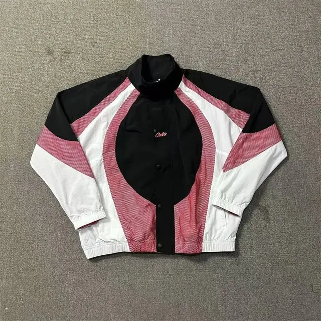 Corteiz Track Jacket Color-Block Mesh Panel