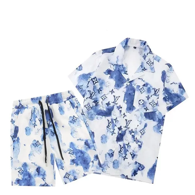 Louis Vuitton Printed Short Set Watercolor Monogram