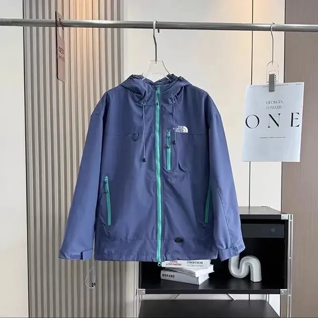 The North Face Venture Jacket Navy with Teal Accents