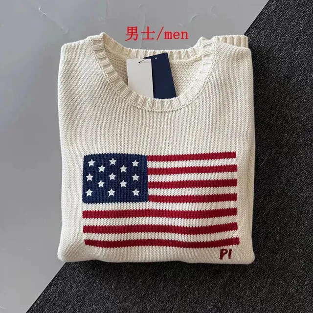 Polo Ralph Lauren Knit Sweater USA Flag