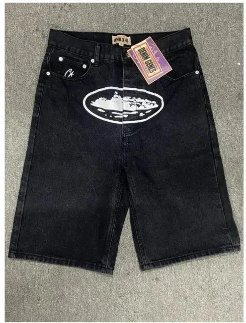 Corteiz Denim Shorts Cloud Logo