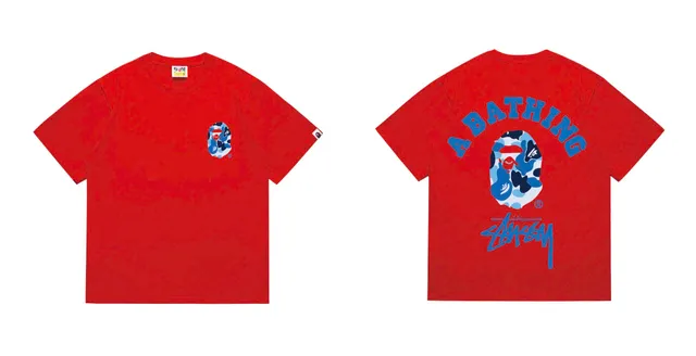 BAPE × Stüssy Short-Sleeve Tee A Bathing Ape x Stussy Camo